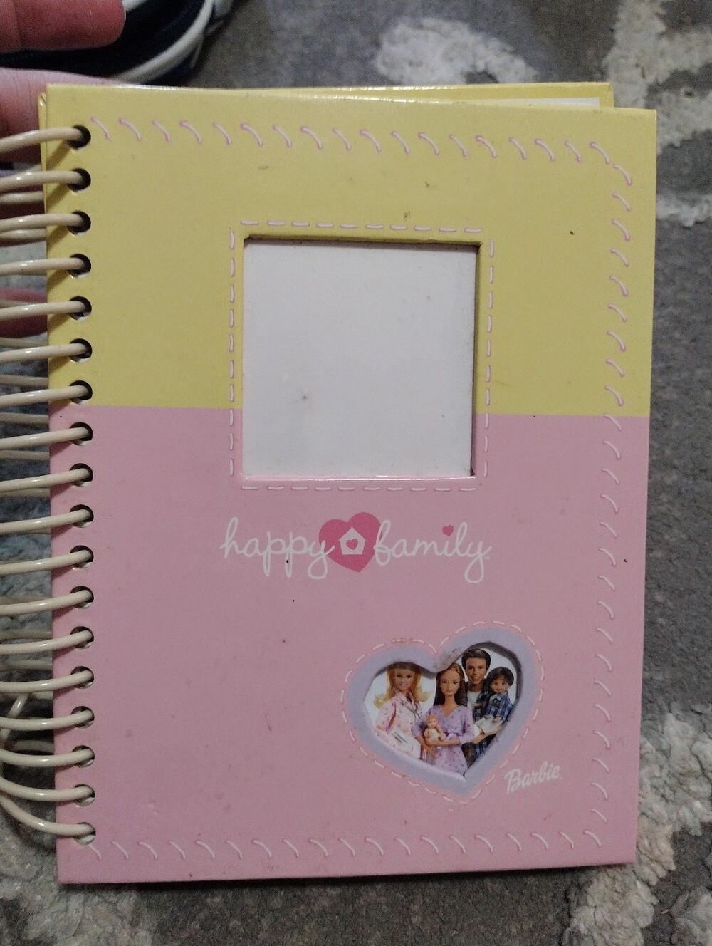 Barbie Pink and Yellow Happy Family Spiral Photo Album